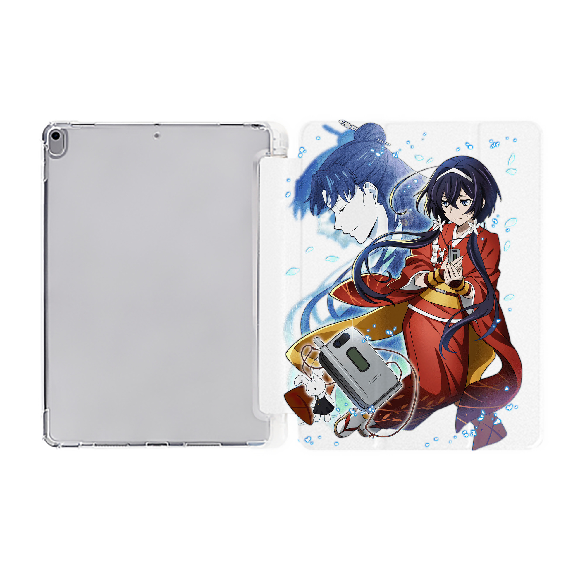 （画像用） 文豪ストレイドッグス Bungo Stray Dogs IPad ケース ペン収納付き 三つ折りスタンド PUレザー×シリコン 対応機種9.5/10.5/10.9インチ